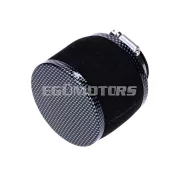 Légszűrő Powerfilter hab 35mm, 75x80mm, karbon mintás, egyenes, univerzális