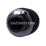 Légszűrő Powerfilter hab 35mm, 75x80mm, karbon mintás, egyenes, univerzális