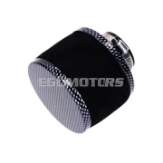 Légszűrő Powerfilter hab 28mm, 75x80mm, karbon mintás, egyenes, univerzális
