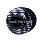 Légszűrő Powerfilter hab 28mm, 75x80mm, karbon mintás, egyenes, univerzális