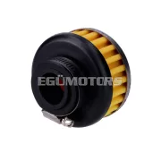 Légszűrő 28-35mm, egyenes, 80x58mm, sárga hab, Puch Maxi S / N (E50) 48,8 ccm 2T AC 1-Gang Automatik rechtsdrehend 1969-1995