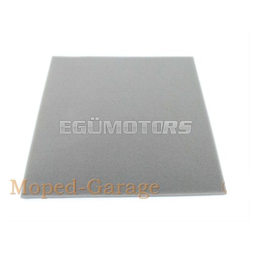 Air filter mat 33x33 cm 10mm gray for Hercules K 50 GS, 75 Prima, Ultra, MK, Supra, Zündapp GTS, KS, CS, CX, Hai, Kreidler Florett, Flory, MF, Puch, Simson, KTM, DKW