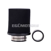 Légszűrő Powerfilter szivacs, fekete, 28/35mm, 70x90mm, egyenes, univerzális