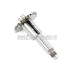   Main shaft steel 24 teeth for Sachs 50 MB, LS, MA, X, Hercules, Miele, DKW, Rixe, KTM, Göricke, Gritzner