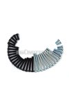 Bolt set steel 26-piece black/silver for Yamaha DT 50 M, MX, RD MX