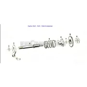 Tengely acél 181mm, Hercules, Miele, DKW, KTM, Rixe, Sachs 50/3 B KF S, LF MAKF SF, X, MLFB, 50/4 LK H, ML FB, MLKA X