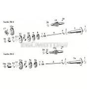 Sebességváltó főtengely acél, 116mm, Hercules, DKW, Miele, Rixe, Sachs 50/3, LKH, KFS, LFS, LKS, LFH, EKF