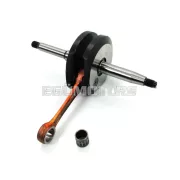 Főtengely acél, 12mm, 44mm, tűgörgős csapággyal, Hercules Prima, KTM, DKW