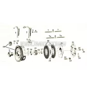 Kuplung nyomócsap acél, 4.8x47mm, Sachs 50/2, 50/3, 50/- KF S, LF H, MLF B, LK NL, LFH MLFA MLKA X, EKF, Hercules, Miele, DKW, KTM, Rixe, Gritzner, Göricke, moped, mokick