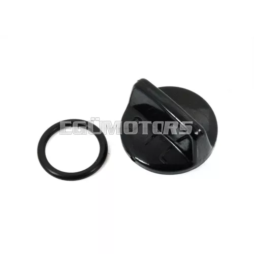 Olajbetöltő csavar tömítéssel19mm, fekete, Honda MT, MTX, MB, MBX