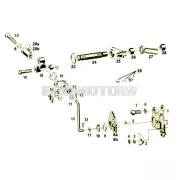 NTS Parts zárrugó acél, Hercules, Miele, DKW, KTM, Rixe, Gritzner, Göricke moped, mokick