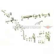 Váltókilincs acél, Hercules, Miele, DKW, KTM, Rixe, Gritzner, Göricke, moped, mokick