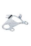 NTS Parts Fém rögzítő lemez, ezüst, Hercules, Miele, DKW, KTM, Rixe, Gritzner, Göricke moped, mokick