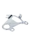 NTS Parts rögzítő lemez fém, ezüst, Hercules, Miele, DKW, KTM, Rixe, Gritzner, Göricke moped, mokick