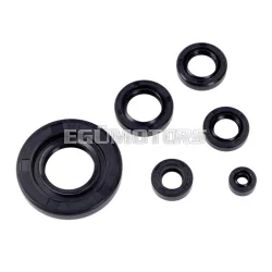   Tengelytömítés készlet 6 darab, fekete, Honda MT 5, 50, MB, MTX, MBX 80