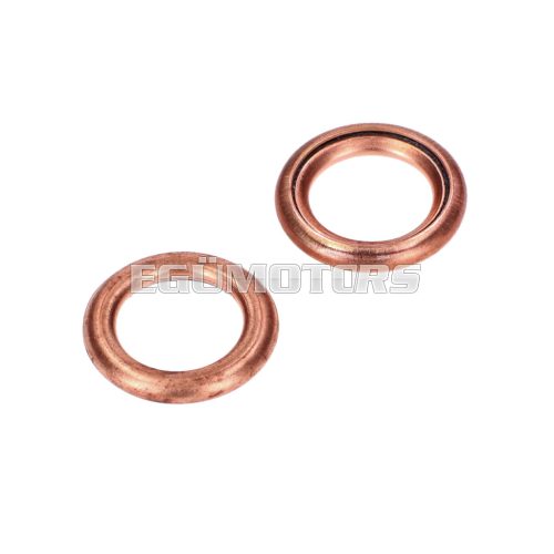 Screws sealing ring 2 pieces for Kreidler Flory MF 12, 13, 20, 22 moped