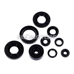  Motor szimering készlet 9 darab, fekete, Yamaha DT 80 LC, LC 2, RD 2