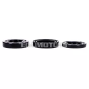 Motor szimering készlet 9 darab, fekete, Yamaha DT 80 LC, LC 2, RD 2