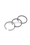 Piston rings 3-piece black for Velo Solex, 3800, 4800