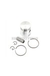 Piston set aluminum 38mm with piston rings and piston pin 12mm for Puch, Monza Racing, Pionier