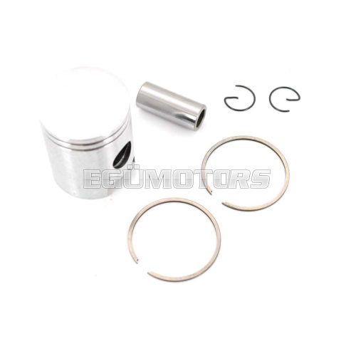 Piston set 39,960mm with piston rings piston pin 14mm and piston clips for Kreidler Florett RS, RM, RMC, LF, LH, Eiertank, Super 4, Flory