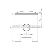 Dugattyúkészlet Barikit öntött ötvözet, 38.96mm, Zündapp CS, CX, Hai, GTS, C 50 Sport, ZD, ZL, ZS