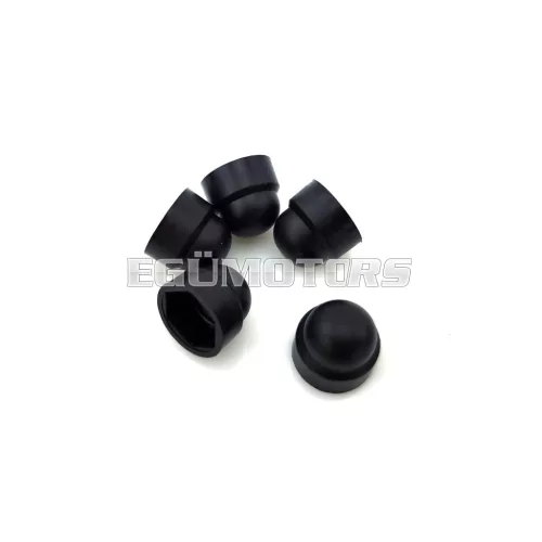 Anyakupak készlet 5 darab műanyag, fekete, M8, kulcsnyílás méret=13 mm