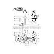 O-gyűrű Bing 4mm, 1mm, fekete, Zündapp KS 80, Hercules, Kreidler, Puch
