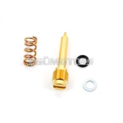   Screw for Dellorto brass with spring for PHBG carburetor 15-21mm for moped, moped, mokick