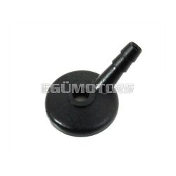   Connector for Dellorto fuel hose plastic black for Piaggio Ciao, Bravo, Garelli Bonanza