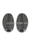 Knee cushion black 2 pieces for Kreidler, Florett egg tank Super 4, 5, TS Mokick moped