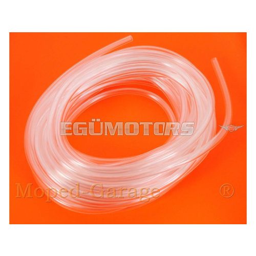 Fuel hose 10 meter 7 x 10mm transparent for Zündapp GTS, KS, C, CS, CX, Hai, ZD, Bergsteiger R, Combinette, Kreidler Florett RS, RMC, LF, LH, TM, Flory MF, MP, Hercules Prima KX, GT, GX, M, K, MK, Puch Maxi, Monza, DKW, Miele, KTM