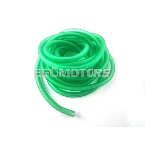 Üzemanyagcső 5 méter, 6 x 9mm, zöld átlátszó, Zündapp, Kreidler, Hercules, Puch