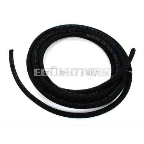 Hose fabric 3mm x 7mm 3m black for Yamaha, Honda, Kawasaki, Suzuki, Piaggio