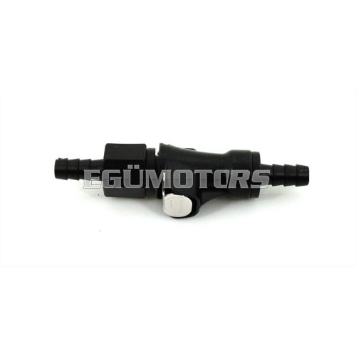 Fuel hose quick connector plastic 6mm black for moped, moped, mokick