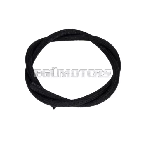 Szövetbetétes benzintömlő 4mm x 9.5mm, 1m, fekete, Hercules, KTM, Rixe, Sachs, Zündapp, Kreidler, Puch, Simson moped, mokick