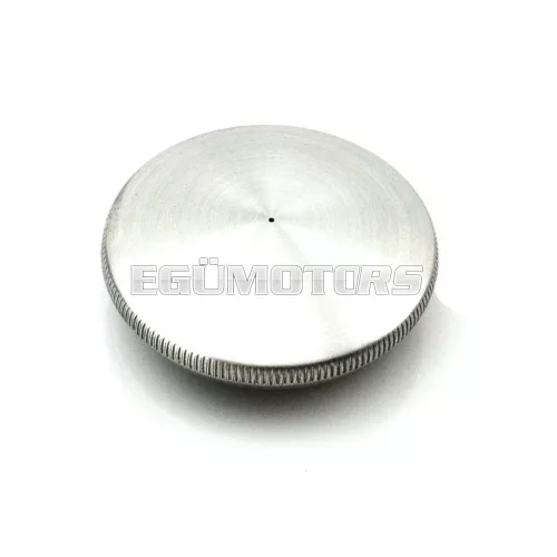 Tanksapka alumínium, matt, 40mm, Zündapp Combinette KS, GTS, C Type 517, Kreidler Florett, Puch Monza Cobra, Hercules moped, S50, S51, S70, S53, SR50, SR80, KR51/1, KR51/2, SR4-2, SR4-3, SR4-4, SR1, SR2, SR2E