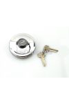Tank cap polished aluminum 40mm lockable for Zündapp Combinette KS, GTS, C Type 517, Kreidler Florett, Puch Monza Cobra, Hercules mopeds, S50, S51, S70, S53, SR50, SR80, KR51/1, KR51/2, SR4-2, SR4-3, SR4-4, SR1, SR2, SR2E