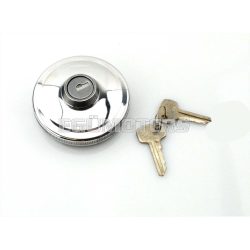   Tank cap polished aluminum 40mm lockable for Zündapp Combinette KS, GTS, C Type 517, Kreidler Florett, Puch Monza Cobra, Hercules mopeds, S50, S51, S70, S53, SR50, SR80, KR51/1, KR51/2, SR4-2, SR4-3, SR4-4, SR1, SR2, SR2E