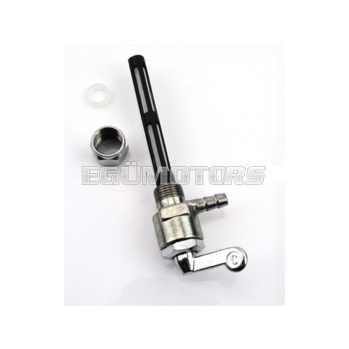Fuel tap metal black/silver for Piaggio Bravo
