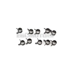 Spring clamp black 7mm 10-pack for moped, moped, mokick