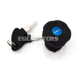   Tanksapka zárható, fekete, 37mm, 2 kulccsal, Peugeot 101, 102, 103, 104, MBK Mobylette