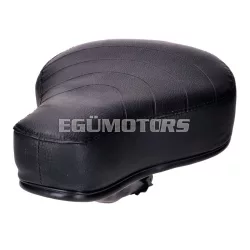 Nyereg/ülés fekete, lapos, Puch felirattal, Puch moped