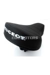 Saddle black with suspension 22mm for Peugeot moped, moped