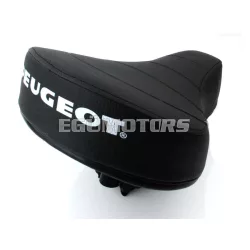 Nyereg felfüggesztéssel fekete, 22mm, Peugeot moped