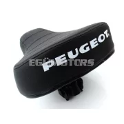 Nyereg felfüggesztéssel fekete, 22mm, Peugeot moped