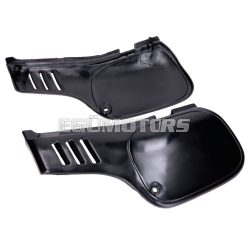   Side fairing set 2-piece plastic black for Honda MTX-R, MTX 50 SH, 80 R