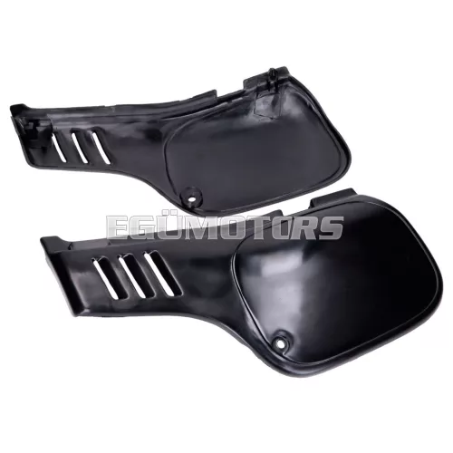 Oldalidom készlet 2 darab, műanyag, fekete, Honda MTX-R, MTX 50 SH, 80 R