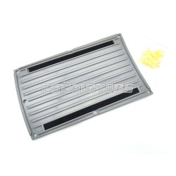   Rear mat gray with white mounting clips for Zündapp, R 50 Type 561