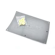 Hátsó szőnyeg szürke, fehér rögzítőkapcsokkal, Zündapp R 50 Type 561